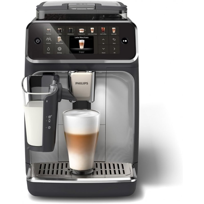 Máquina de café expresso Philips série 5500 – 20 bebidas quentes e geladas, jarra LatteGo fácil de limpar