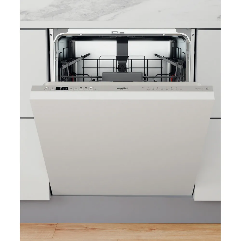 WHIRLPOOL - Máquina de lavar louça embutida Silver, 60 cm, PowerClean Pro - W3ID734S