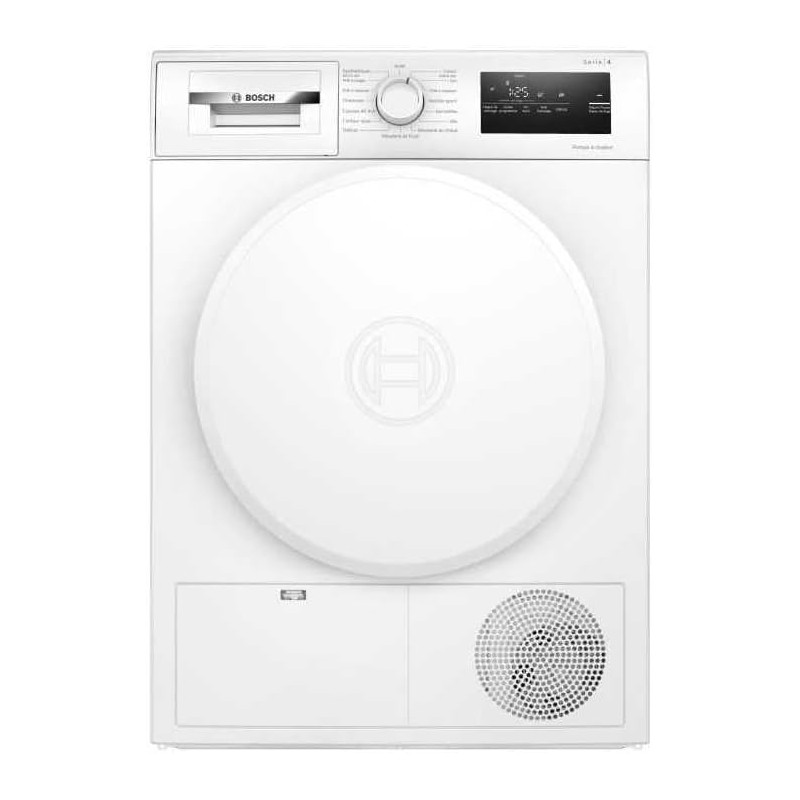 Bosch WTH8300DFR, Series 4, Tumble Dryer, Heat Pump, 8 kg, White [Energy Class A++]