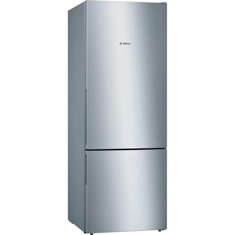 Bosch KGV58VLEAS, Series 4, Refrigerator freezer, Freestanding, 191 x 70 cm, 377 L / 126 L, Stainless steel [Energy class E]