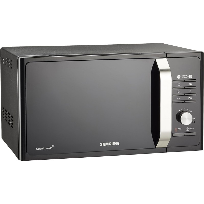 Forno micro-ondas Samsung MG23F302TAK, 800 W, grelha 1100 W, cozinha saudável, 23 litros