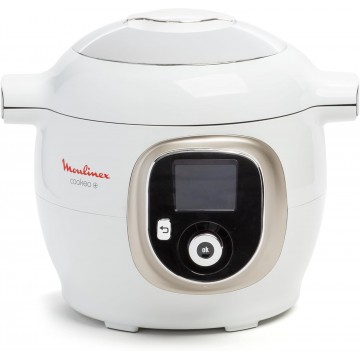Moulinex, Cookeo Smart Multicooker 6L, 150 recetas integradas, cocción sin supervisión