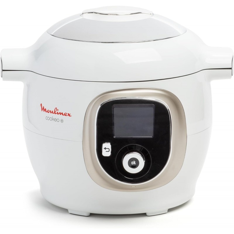 Moulinex, Cookeo Smart Multicooker 6L, 150 recetas integradas, cocción sin supervisión