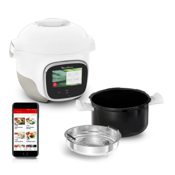 Cookeo Touch Mini, Multicooker conectada, 3 l (2 personas), pantalla táctil