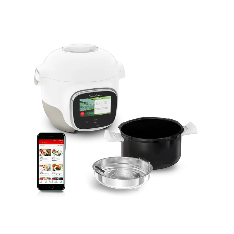 Cookeo Touch Mini, Multicooker conectada, 3 l (2 personas), pantalla táctil