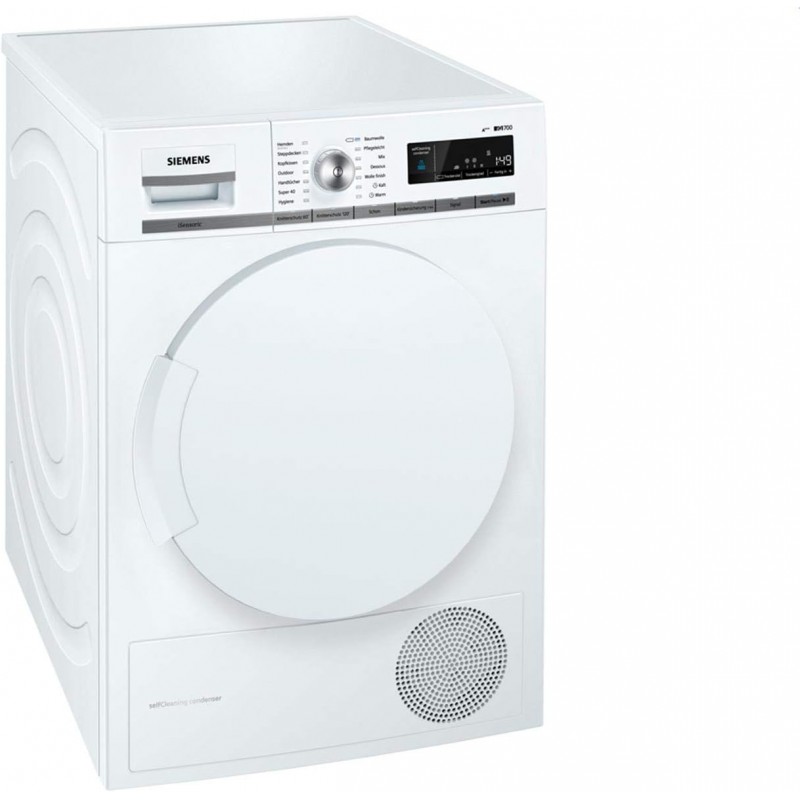 Siemens WT44W5W0 Sèche-linge à pompe à chaleur/A+++ / 8 kg/grand écran avec départ différé/auto-nettoyage