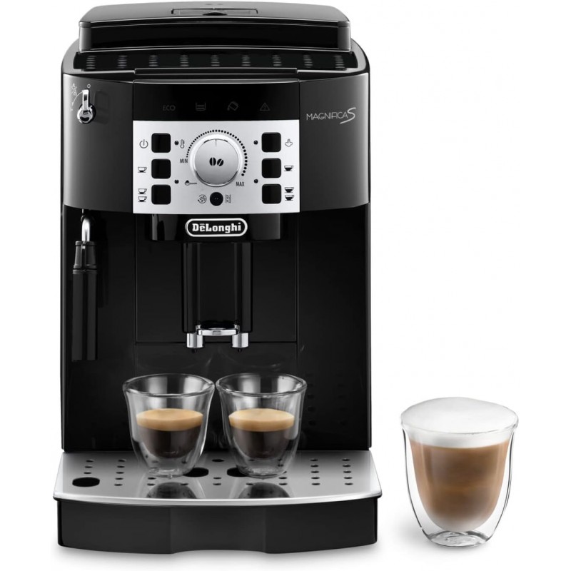 Máquina de Café em Grão De'Longhi Magnifica S ECAM22.110.B, Máquina de Espresso e Cappuccino, 1,8 L, Preta