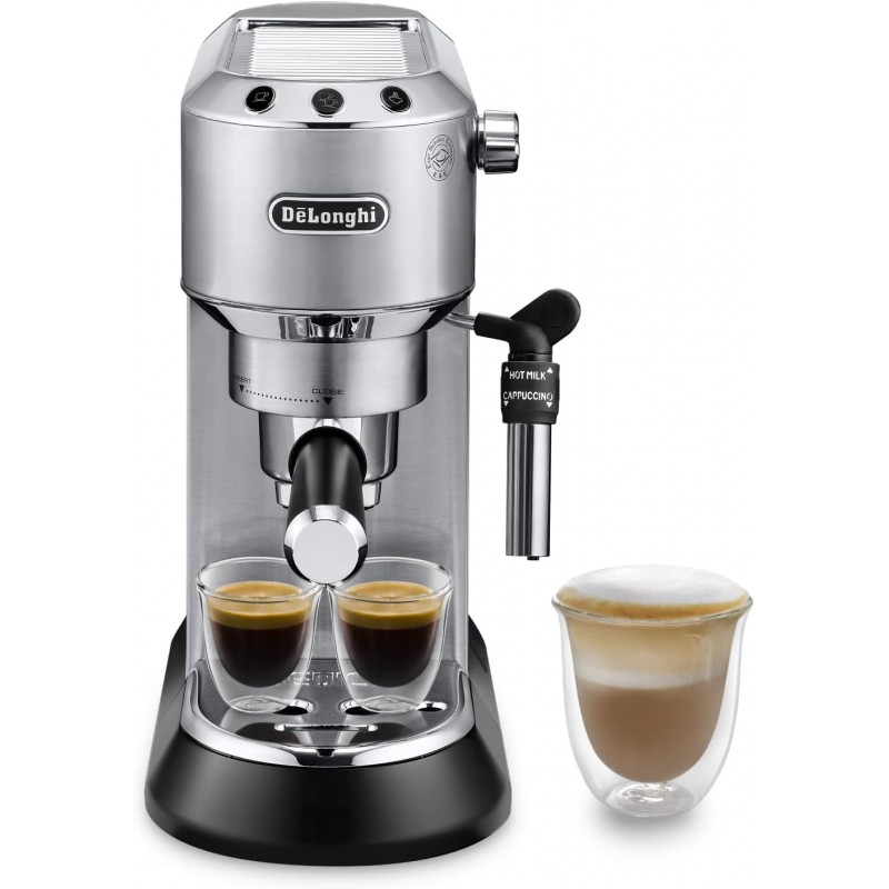 De'Longhi Dedica Style EC685.M, Máquina de Café Expresso com Bico Profissional para Espumar Leite